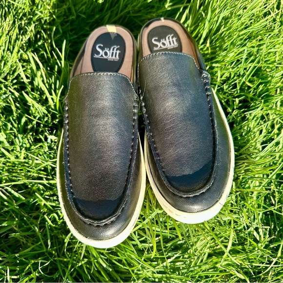SOFFT Size 7 Italian Leather Somers Moccasins Black - Picture 6 of 7